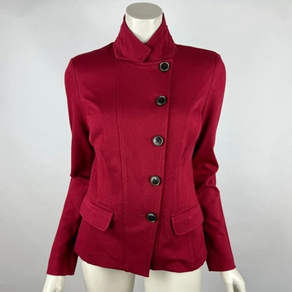 CAbi 3175 Rhubarb Outing Blazer Women 4 NWOT Button-up Long Sleeve Collared